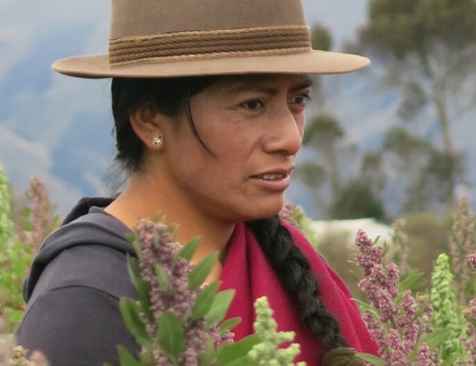 Productrice de quinoa coopÃ©rative Coprobich en Equateur - Muesli bio chocolat
